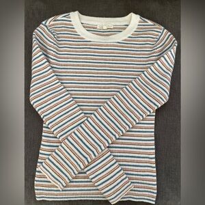 Girls’ striped crew neck- Sz L